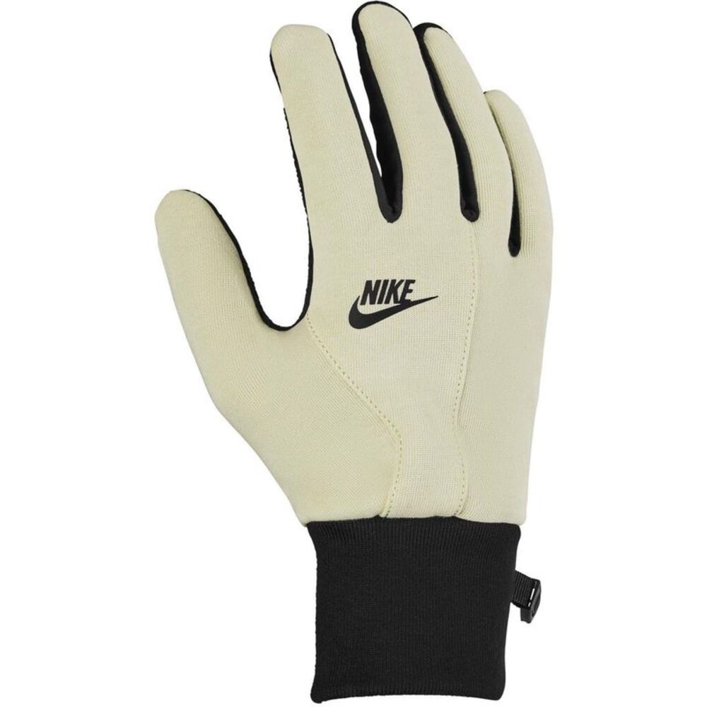 Nike Unisex Adult Fleece Therma-Fit Gloves / Light Khaki/Black